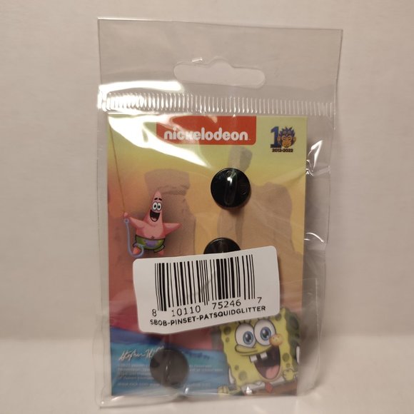 Patrick Star and Squidward Tentacles Official Spongebob Pin Set - Picture 2 of 5